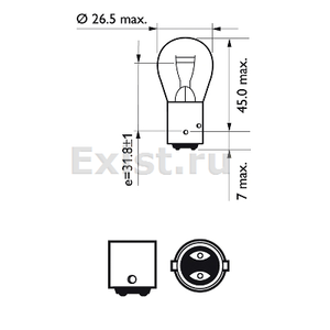 Bosch 1 987 301 015 Лампа накаливания